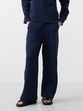Weekender Wide-Leg High-Rise Ankle Pant BR Med